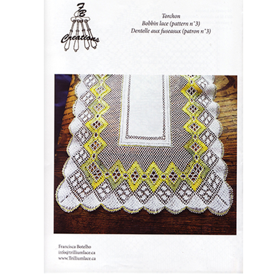 Patron de dentelle aux fuseaux N°3