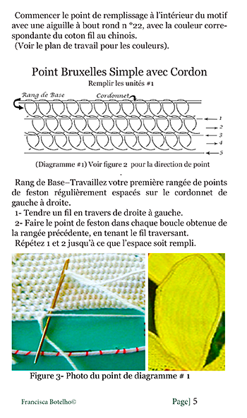 Dentelle à l’aiguille Orchidée Cattleya