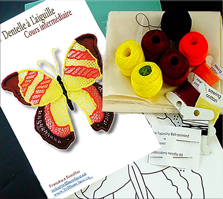 Dentelle à l’aiguille intermédiaire