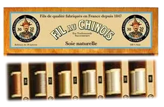 Fil au chinois silk perlé