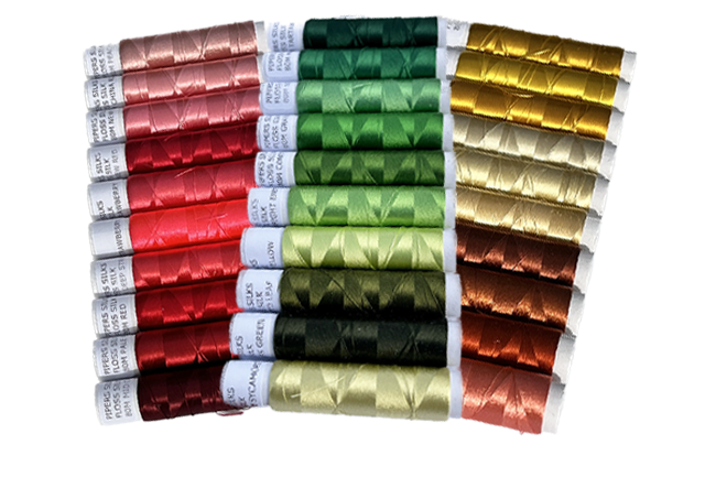 Paquets de bourre de soie