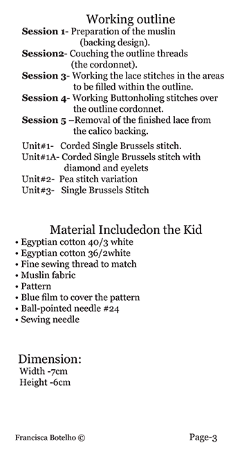 Needle lace-Small Butterfly