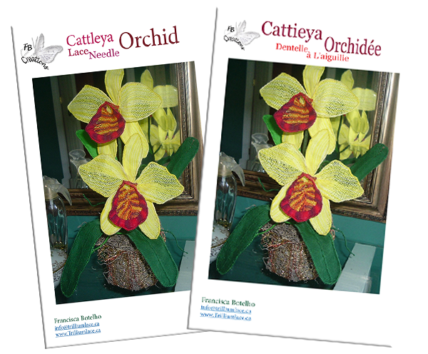 Dentelle à l’aiguille Orchidée Cattleya