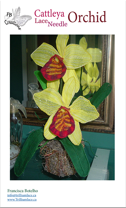 Dentelle à l’aiguille Orchidée Cattleya
