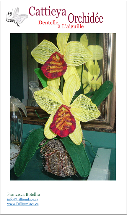 Dentelle à l’aiguille Orchidée Cattleya
