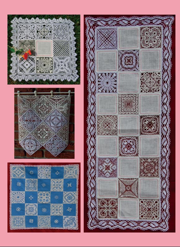 Granny Squares en dentelle à fuseau